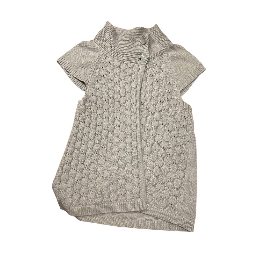 IZOD Cap Sleeve 2 Button Tunic Cardigan Size Medium​​​​​​